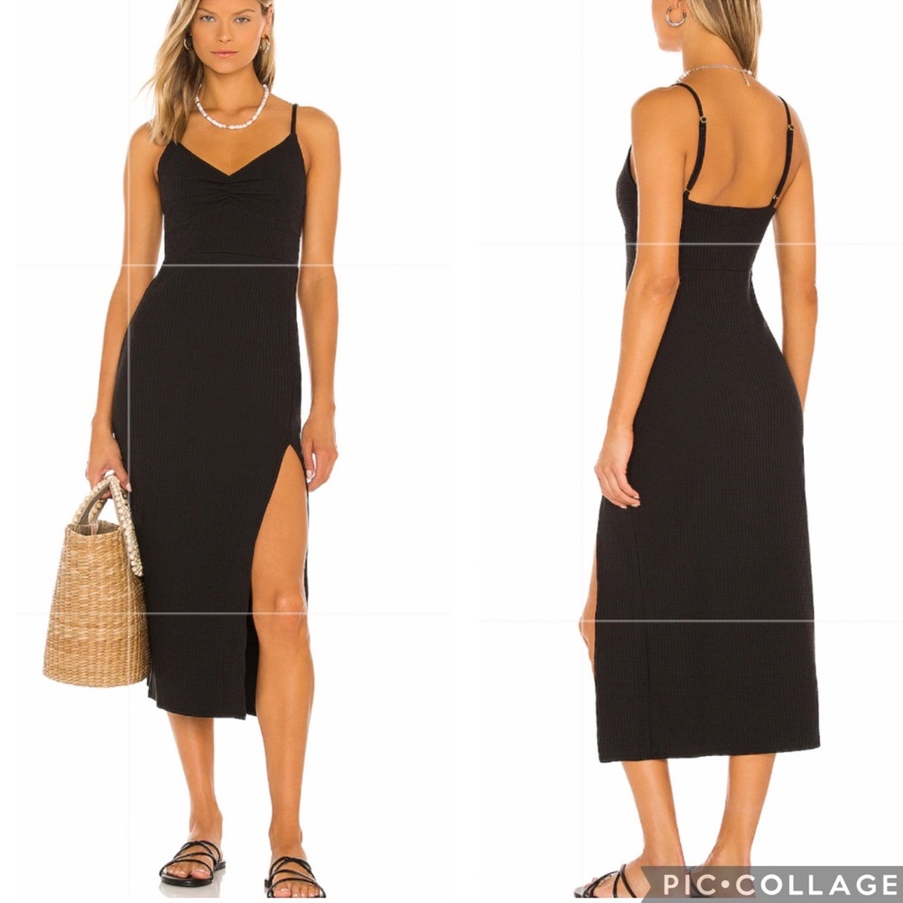 L*Space Imogen Terry Dress in Black M